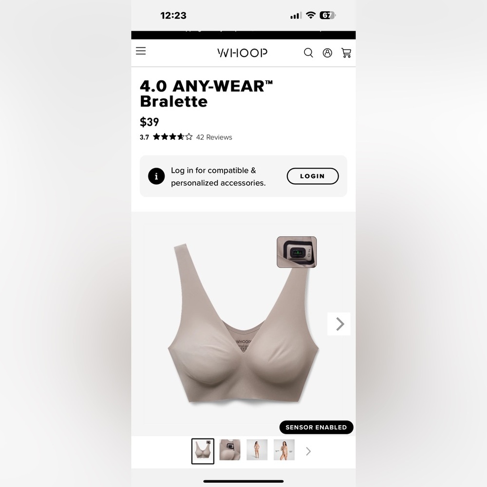4.0 ANY-WEAR Bralette - Cream/Nude